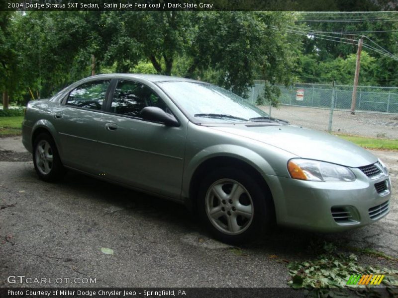 Satin Jade Pearlcoat / Dark Slate Gray 2004 Dodge Stratus SXT Sedan