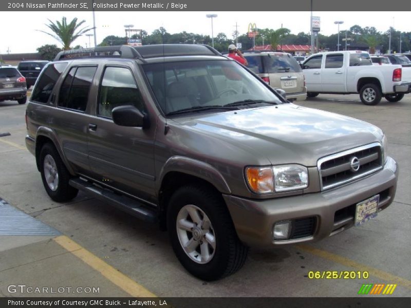 Polished Pewter Metallic / Beige 2004 Nissan Pathfinder SE