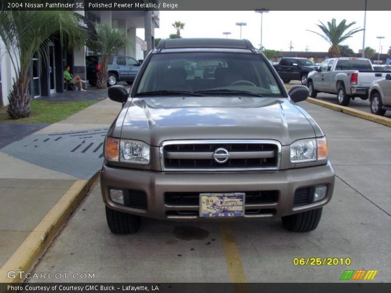 Polished Pewter Metallic / Beige 2004 Nissan Pathfinder SE