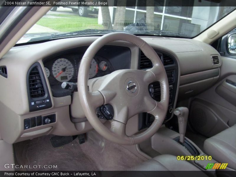 Polished Pewter Metallic / Beige 2004 Nissan Pathfinder SE