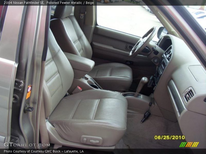 Polished Pewter Metallic / Beige 2004 Nissan Pathfinder SE