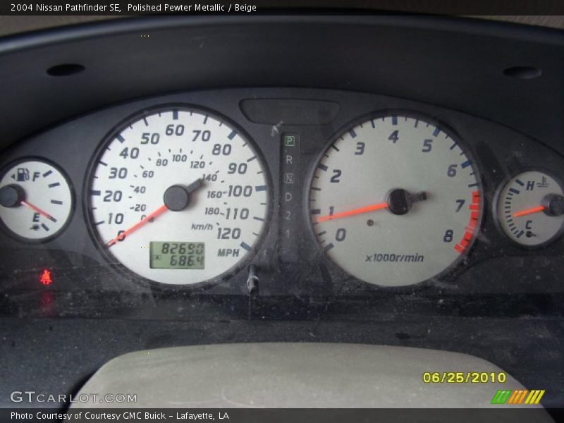 Polished Pewter Metallic / Beige 2004 Nissan Pathfinder SE