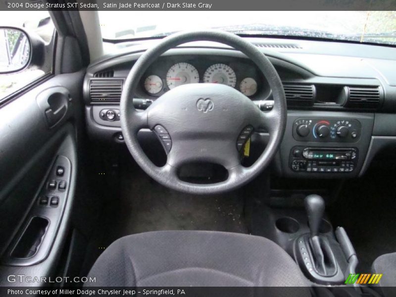 Satin Jade Pearlcoat / Dark Slate Gray 2004 Dodge Stratus SXT Sedan