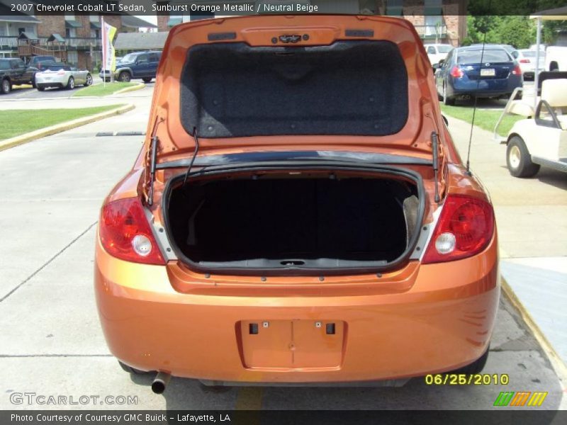 Sunburst Orange Metallic / Neutral Beige 2007 Chevrolet Cobalt LT Sedan