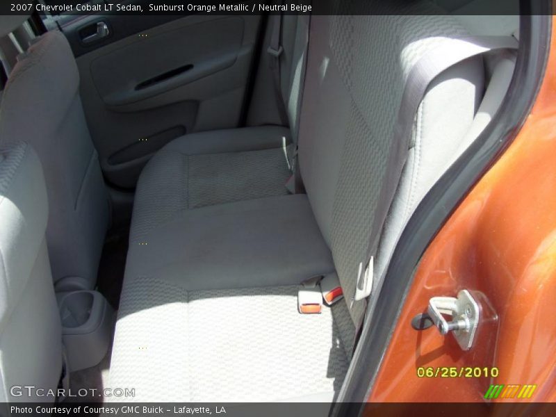 Sunburst Orange Metallic / Neutral Beige 2007 Chevrolet Cobalt LT Sedan