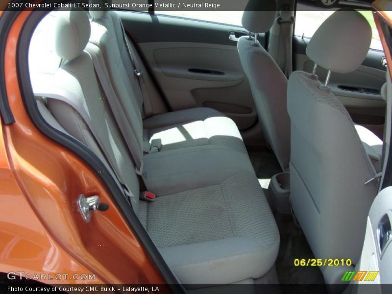 Sunburst Orange Metallic / Neutral Beige 2007 Chevrolet Cobalt LT Sedan