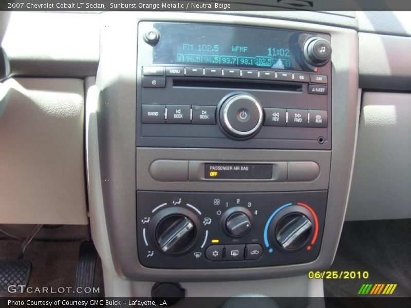 Sunburst Orange Metallic / Neutral Beige 2007 Chevrolet Cobalt LT Sedan