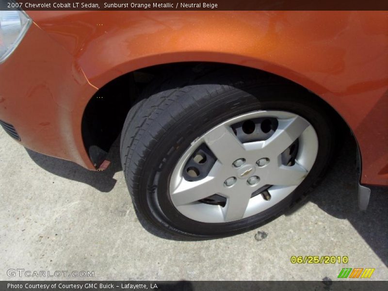 Sunburst Orange Metallic / Neutral Beige 2007 Chevrolet Cobalt LT Sedan