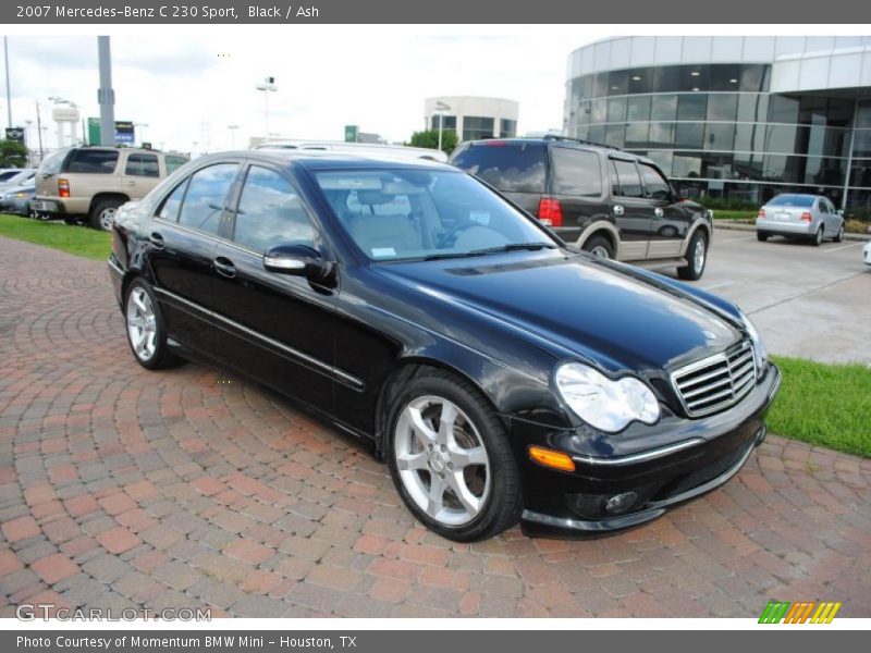 Black / Ash 2007 Mercedes-Benz C 230 Sport