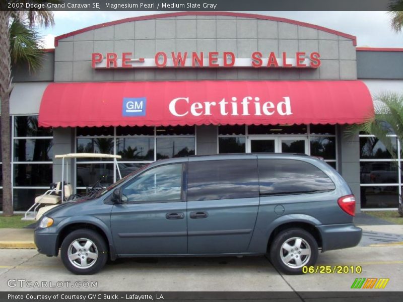 Magnesium Pearl / Medium Slate Gray 2007 Dodge Grand Caravan SE