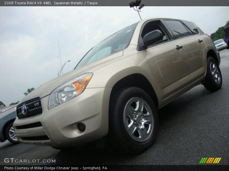 Savannah Metallic / Taupe 2008 Toyota RAV4 V6 4WD