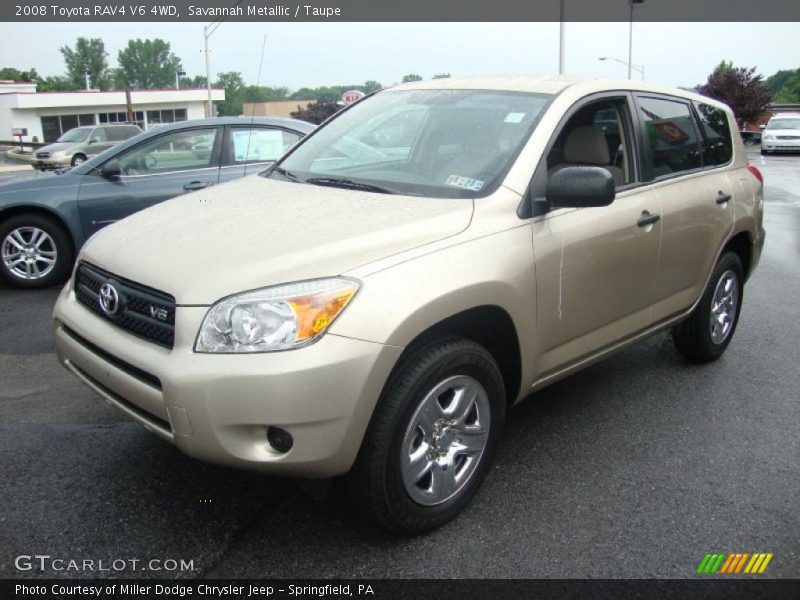 Savannah Metallic / Taupe 2008 Toyota RAV4 V6 4WD