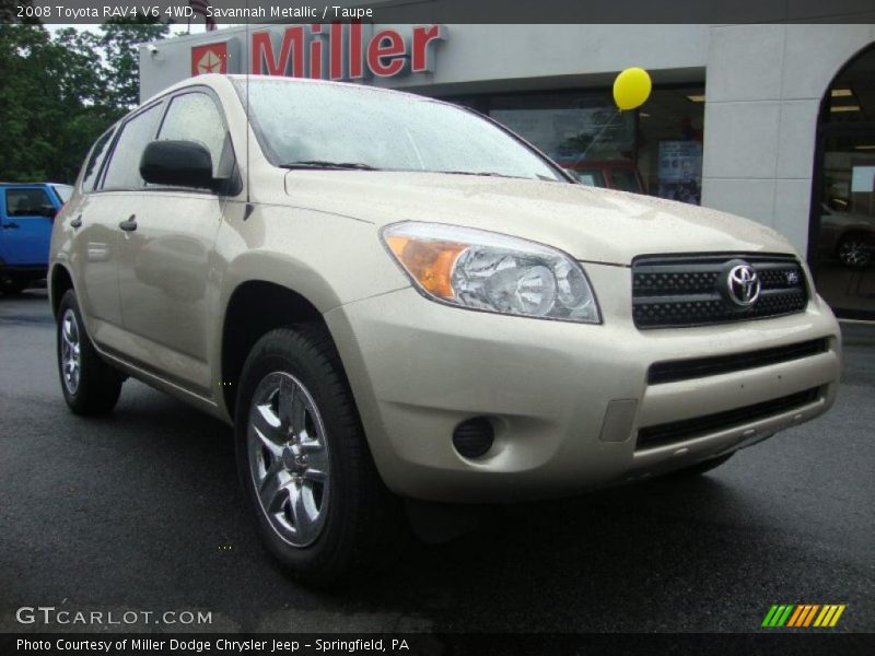 Savannah Metallic / Taupe 2008 Toyota RAV4 V6 4WD