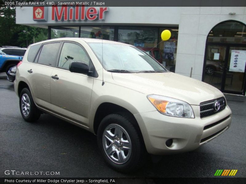 Savannah Metallic / Taupe 2008 Toyota RAV4 V6 4WD