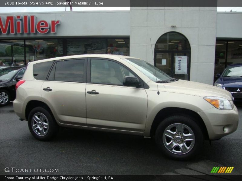 Savannah Metallic / Taupe 2008 Toyota RAV4 V6 4WD