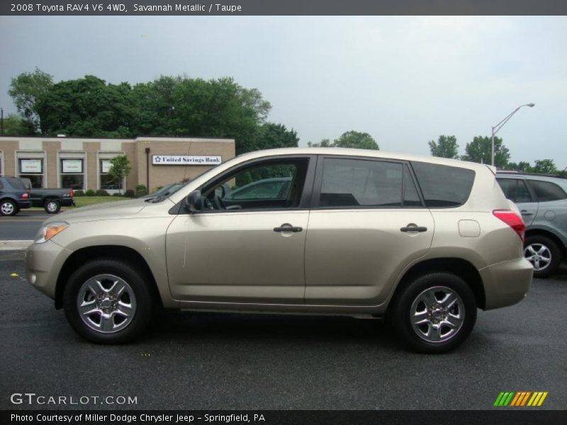 Savannah Metallic / Taupe 2008 Toyota RAV4 V6 4WD