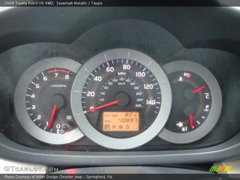 Savannah Metallic / Taupe 2008 Toyota RAV4 V6 4WD