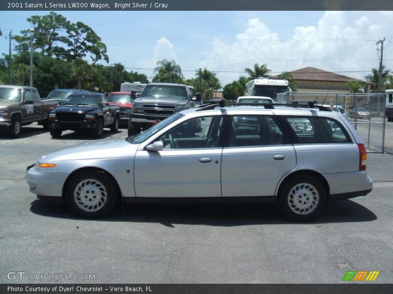 Bright Silver / Gray 2001 Saturn L Series LW300 Wagon