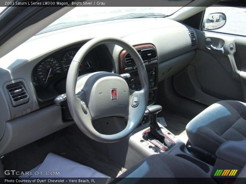 Bright Silver / Gray 2001 Saturn L Series LW300 Wagon