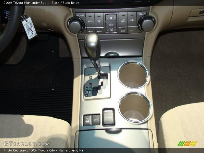 Black / Sand Beige 2009 Toyota Highlander Sport