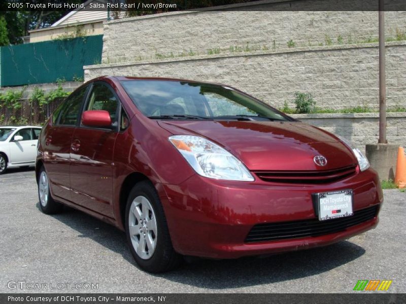 Salsa Red Pearl / Ivory/Brown 2005 Toyota Prius Hybrid
