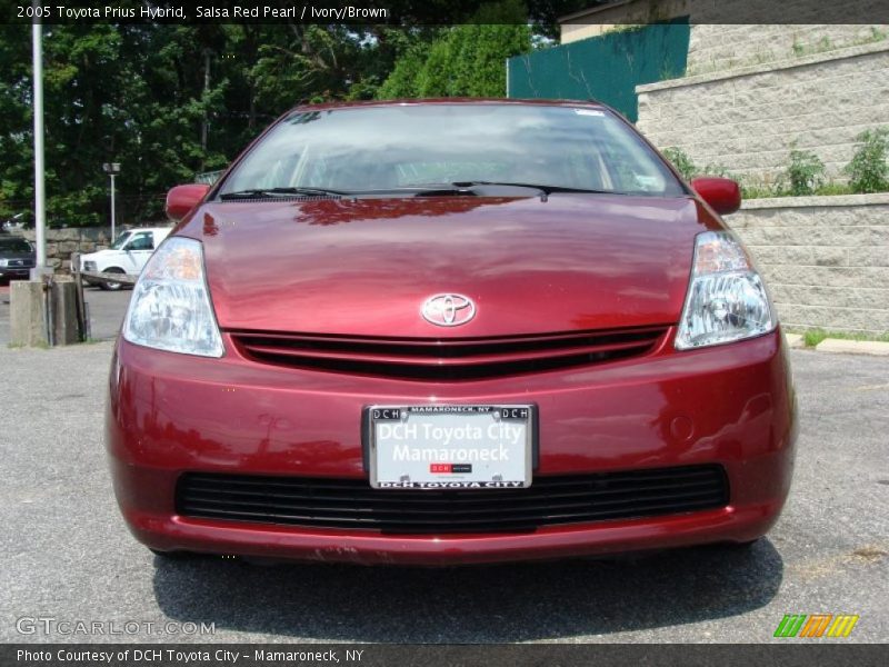 Salsa Red Pearl / Ivory/Brown 2005 Toyota Prius Hybrid