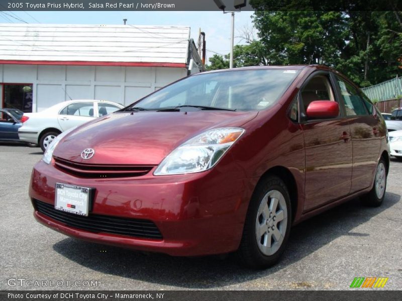 Salsa Red Pearl / Ivory/Brown 2005 Toyota Prius Hybrid