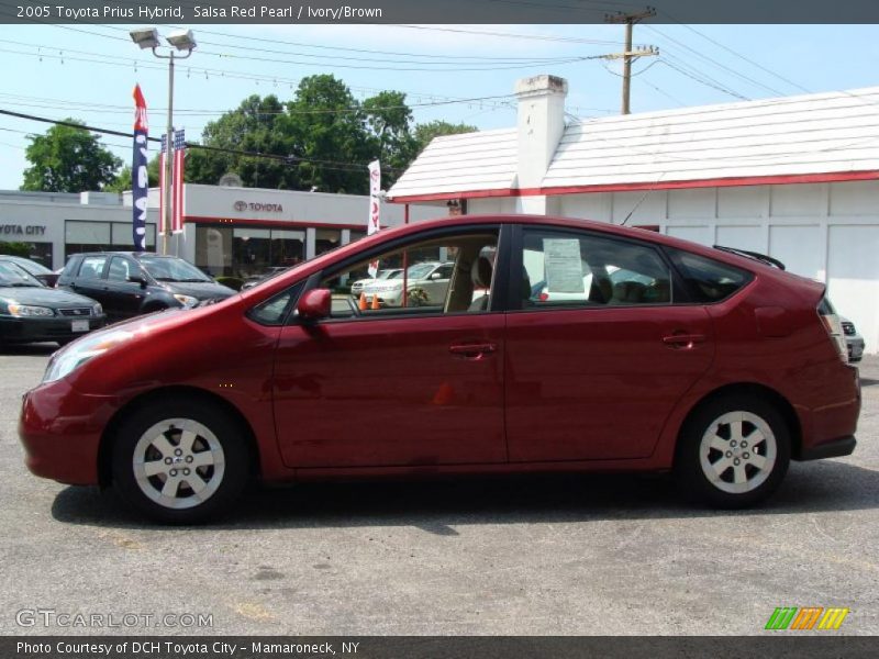Salsa Red Pearl / Ivory/Brown 2005 Toyota Prius Hybrid