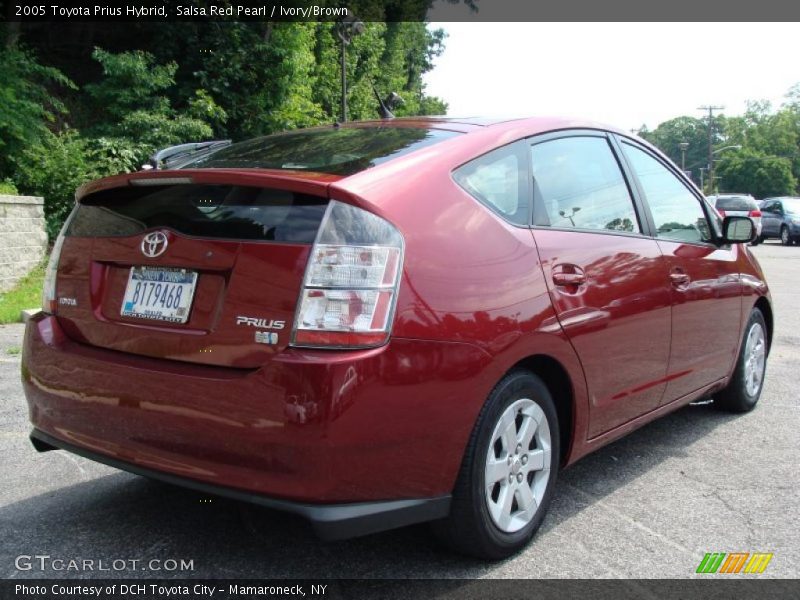 Salsa Red Pearl / Ivory/Brown 2005 Toyota Prius Hybrid