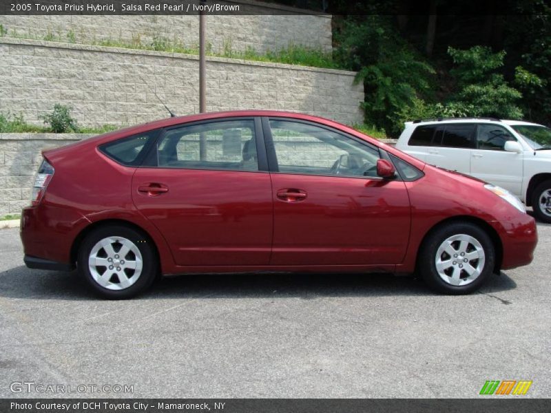 Salsa Red Pearl / Ivory/Brown 2005 Toyota Prius Hybrid