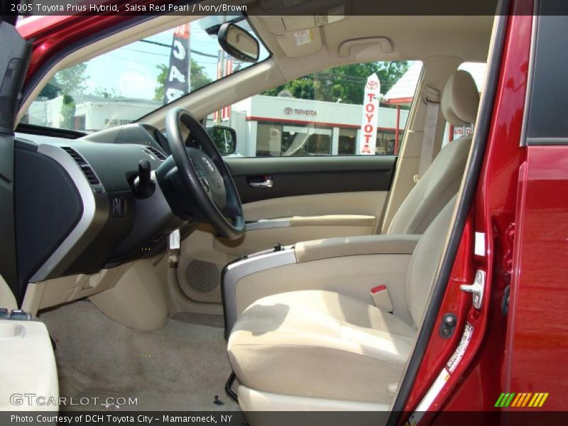 Salsa Red Pearl / Ivory/Brown 2005 Toyota Prius Hybrid