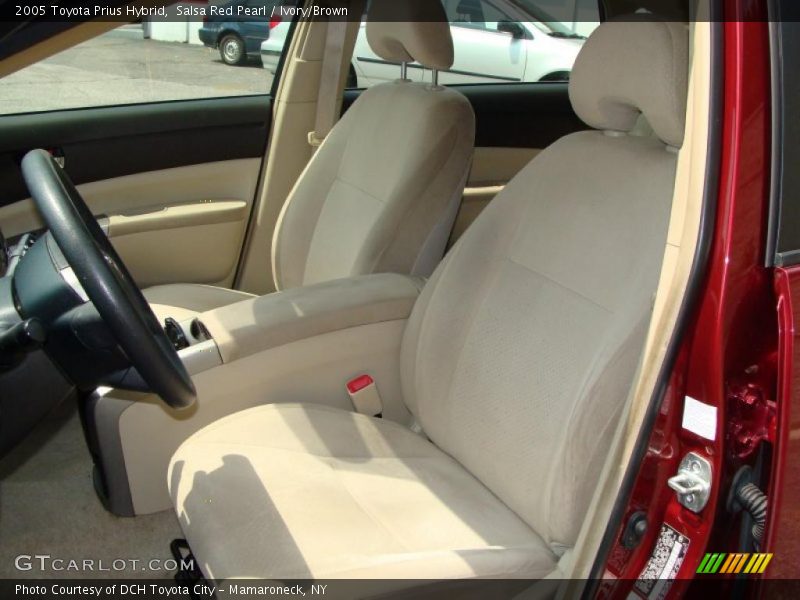 Salsa Red Pearl / Ivory/Brown 2005 Toyota Prius Hybrid
