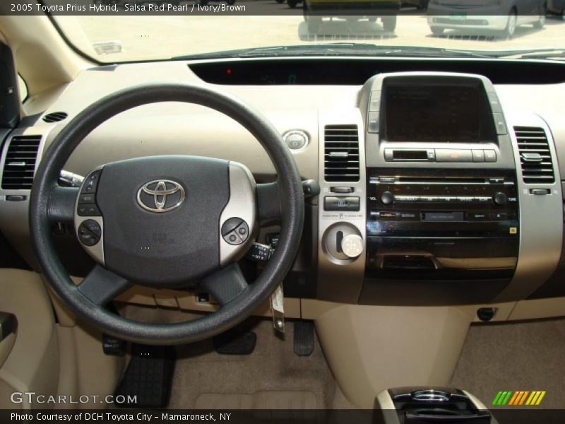 Salsa Red Pearl / Ivory/Brown 2005 Toyota Prius Hybrid