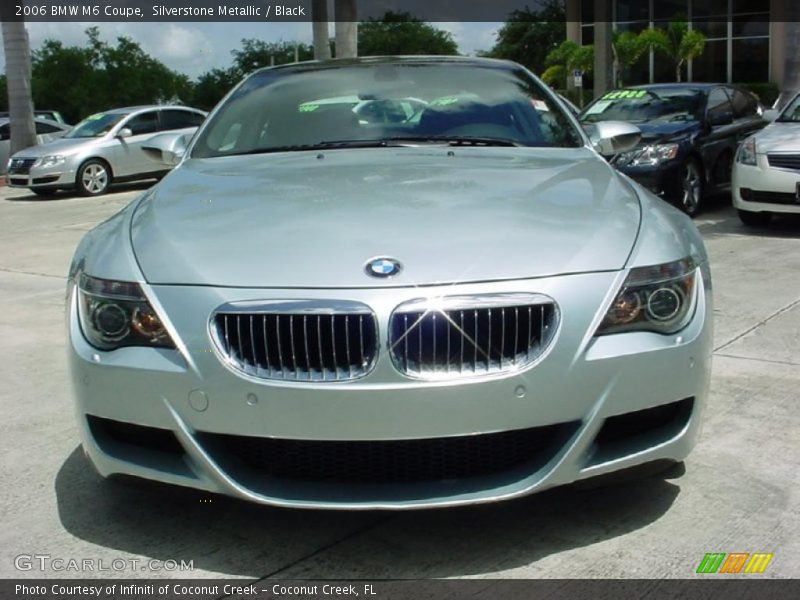 Silverstone Metallic / Black 2006 BMW M6 Coupe