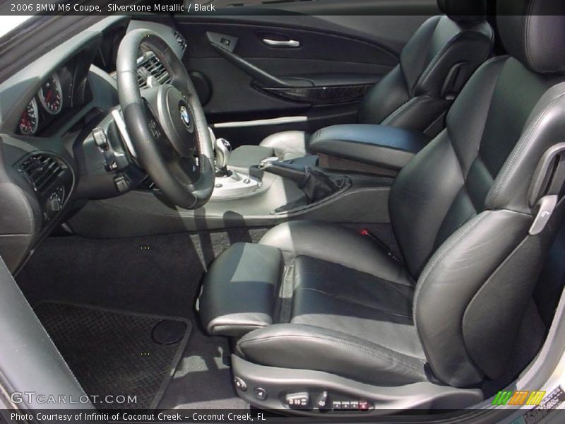 Silverstone Metallic / Black 2006 BMW M6 Coupe