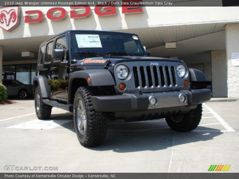 Black / Dark Slate Gray/Medium Slate Gray 2010 Jeep Wrangler Unlimited Mountain Edition 4x4