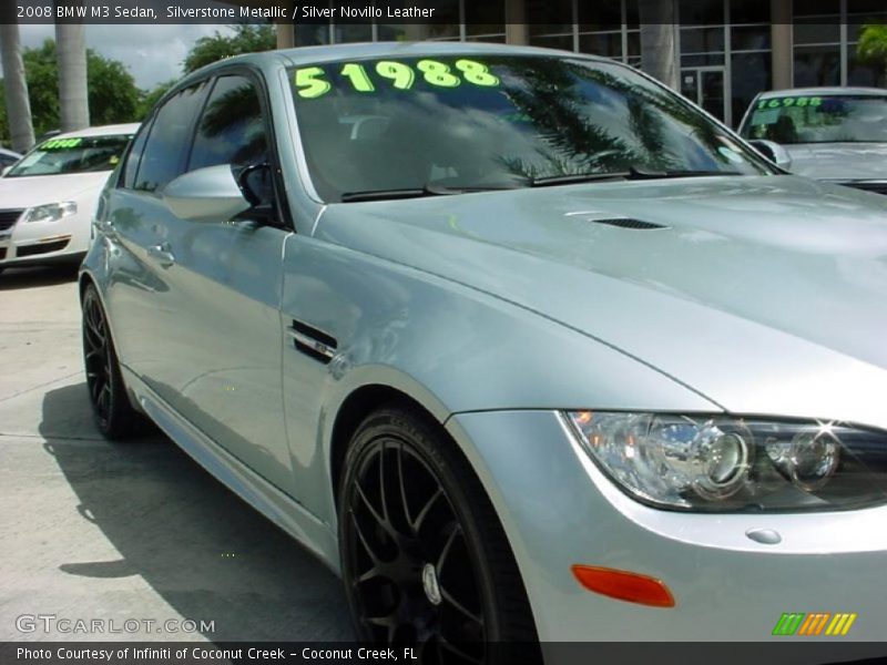 Silverstone Metallic / Silver Novillo Leather 2008 BMW M3 Sedan