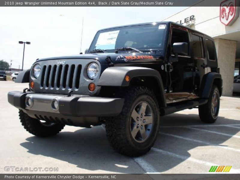 Black / Dark Slate Gray/Medium Slate Gray 2010 Jeep Wrangler Unlimited Mountain Edition 4x4