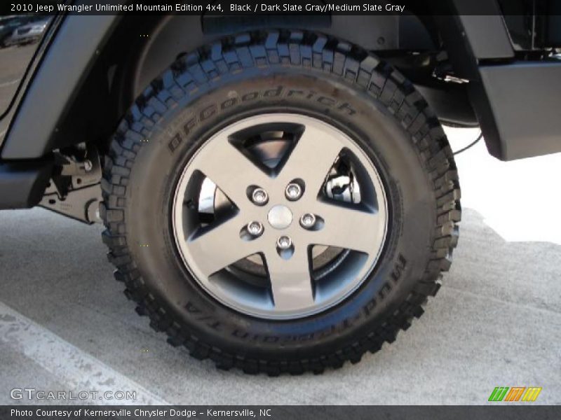 Black / Dark Slate Gray/Medium Slate Gray 2010 Jeep Wrangler Unlimited Mountain Edition 4x4