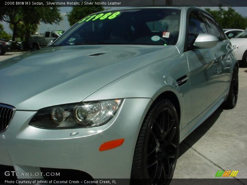 Silverstone Metallic / Silver Novillo Leather 2008 BMW M3 Sedan