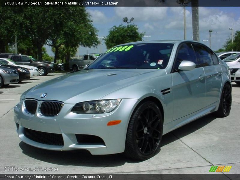 Silverstone Metallic / Silver Novillo Leather 2008 BMW M3 Sedan