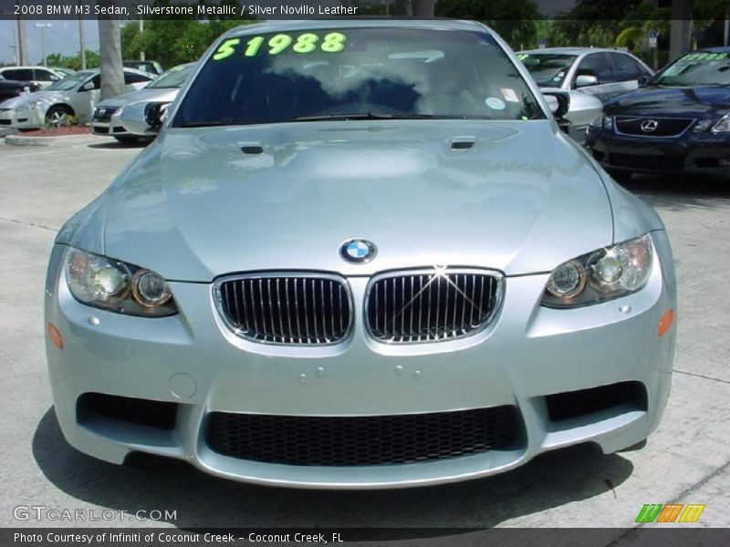 Silverstone Metallic / Silver Novillo Leather 2008 BMW M3 Sedan
