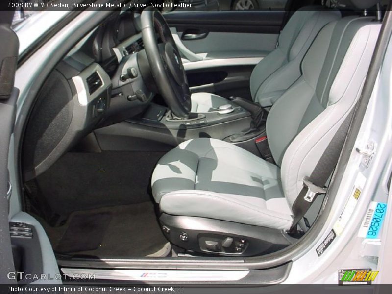 Silverstone Metallic / Silver Novillo Leather 2008 BMW M3 Sedan