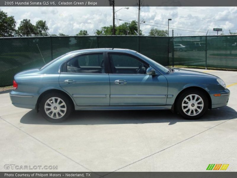 Celadon Green / Beige 2005 Hyundai Sonata GLS V6