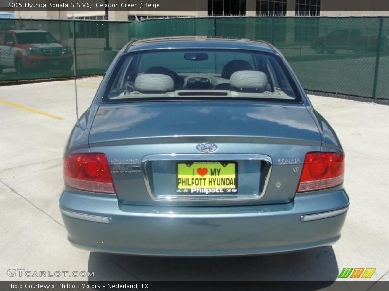 Celadon Green / Beige 2005 Hyundai Sonata GLS V6