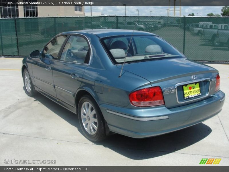 Celadon Green / Beige 2005 Hyundai Sonata GLS V6