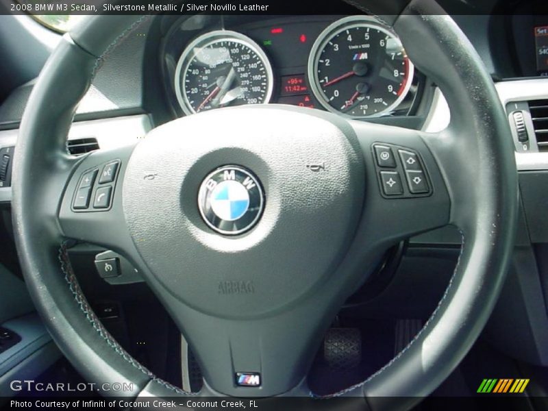Silverstone Metallic / Silver Novillo Leather 2008 BMW M3 Sedan