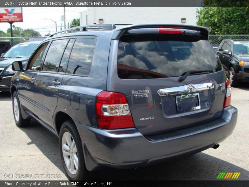 Bluestone Metallic / Ivory Beige 2007 Toyota Highlander Hybrid 4WD