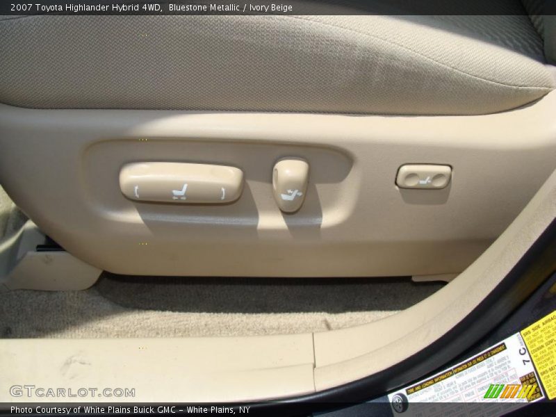 Bluestone Metallic / Ivory Beige 2007 Toyota Highlander Hybrid 4WD