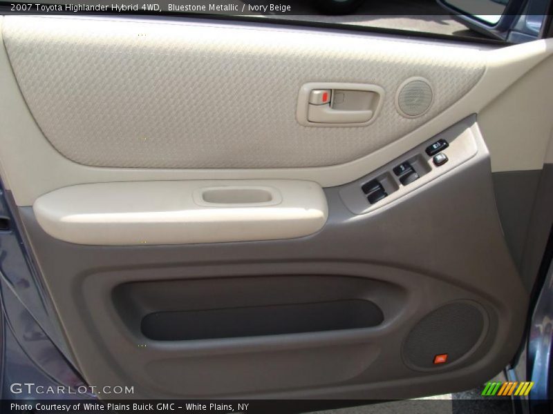 Bluestone Metallic / Ivory Beige 2007 Toyota Highlander Hybrid 4WD